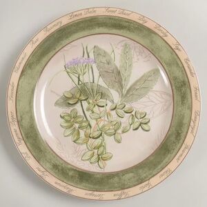 American Atelier Bouquet Garni 5011 Salad Plate - Mint Basil